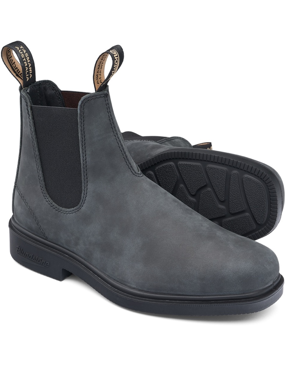 Blundstone Chisel Toe #1308 Rustic Black Chelsea Boots